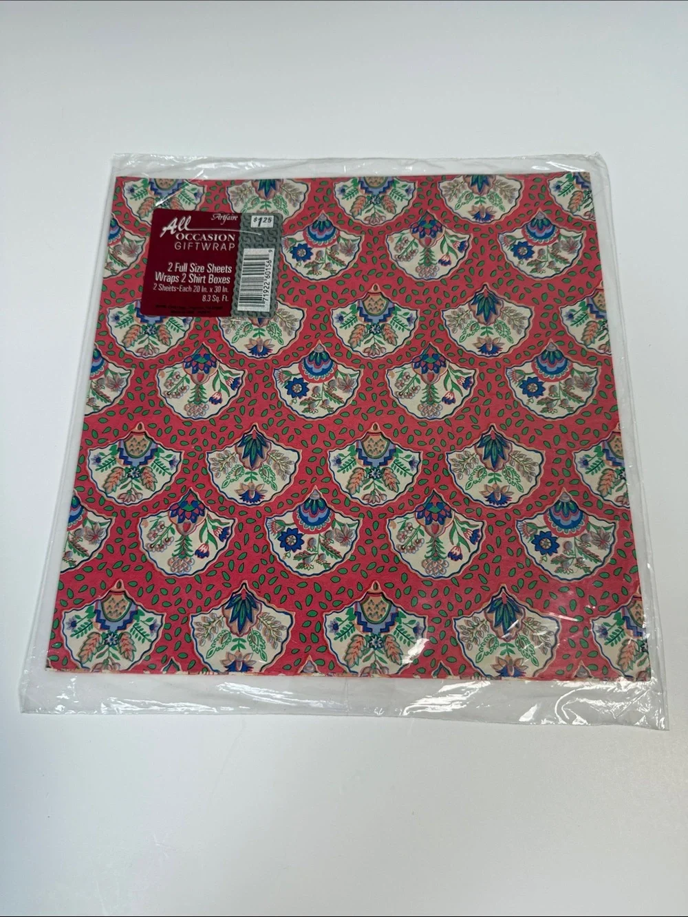 Vintage Gift Wrap Paper Bundle Lot of 6 Assorted Wrapping Paper